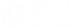 Logo da ABNT e lista de normas: NBR 9050, NBR 16537 e NBR 16820